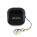 Guess Classic Logo Charm TWS vezeték nélküli fülhallgató fekete