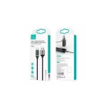 USAMS Fonott Kábel U78 USB-C 1.2m LED 6A Gyors Töltés fehér SJ544USB02 (US-SJ544)