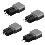 Energea TravelGo Adapter 45 2xUSB-C 45W fali töltő grafit fekete
