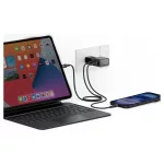 Energea TravelGo Adapter 45 2xUSB-C 45W fali töltő grafit fekete