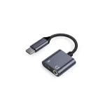 Beline osztó adapter USB-C-ről USB-C/Jack 3.5mm, 60W DAC BLNAA01 fekete