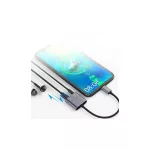 Beline osztó adapter USB-C-ről USB-C/Jack 3.5mm, 60W DAC BLNAA01 fekete