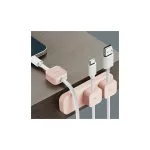 UNIQ Pod Mag mágneses kábelrendező + base halvány rózsaszín