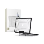 TECH-PROTECT SMARTSHELL PRO MacBook Air 13 tok készülékhez M2 / M3 / M4 / 2023-2025 fekete / átlátszó