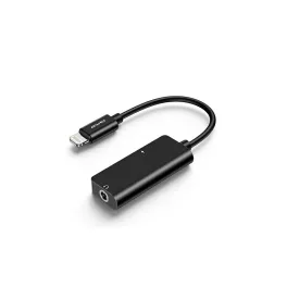 AWEI adapter CL-121 Lightning-Lightning/Jack 3.5 2w1 fekete