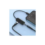 AWEI adapter CL-121 Lightning-Lightning/Jack 3.5 2w1 fekete
