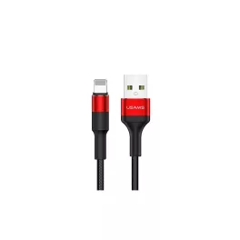  USAMS Braided U5 2A Lightning kábel 1.2m SJ220IP02 (US-SJ220) piros