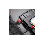 USAMS Braided U5 2A Lightning kábel 1.2m SJ220IP02 (US-SJ220) piros