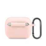 Lacoste Liquid Silicone Glossy Printing Logo tok Airpods Pro készülékhez rózsaszín