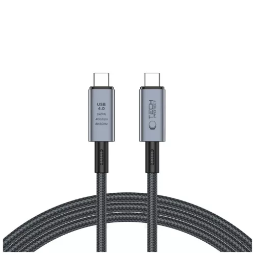 TECH-PROTECT ULTRABOOST MAX USB 4.0 8K 40GBPS TYPE-C KÁBEL PD 240W 200CM SZÜRKE