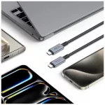 TECH-PROTECT ULTRABOOST MAX USB 4.0 8K 40GBPS TYPE-C KÁBEL PD 240W 200CM SZÜRKE