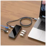 TECH-PROTECT ULTRABOOST MAX USB 4.0 8K 40GBPS TYPE-C KÁBEL PD 240W 200CM SZÜRKE