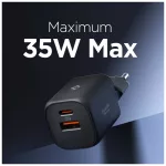 SPIGEN ESSENTIAL EE352EU 2-portos hálózati töltő 35W fekete