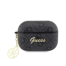   Guess 4G Script PC/PU Charm tok AirPods Pro 2 készülékhez fekete