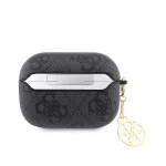 Guess 4G Script PC/PU Charm tok AirPods Pro 2 készülékhez fekete