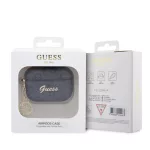 Guess 4G Script PC/PU Charm tok AirPods Pro 2 készülékhez fekete