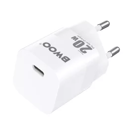 BWOO CDA155 PD fali töltő 1× USB-C port 1A 20W fehér
