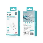 BWOO CDA155 PD fali töltő 1× USB-C port 1A 20W fehér