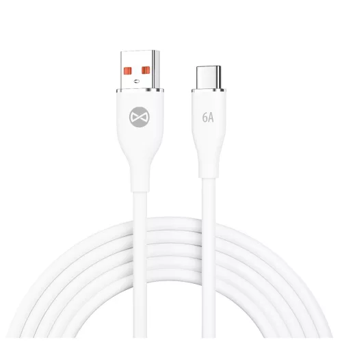 Forever USB – USB-C kábel 1,0 m 6A fehér
