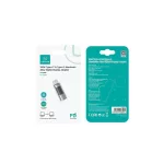 USAMS AU18 USB-C–USB-C adapter digitális kijelzővel 100W acél/alumínium SJ682TC01 (US-SJ682)