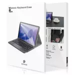 DUX DUCIS DK összecsukható tok Samsung Tab S10 Ultra/S9 Ultra/S8 Ultra készülékhez háttérvilágításos vezeték nélküli billentyűzettel fekete