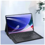 DUX DUCIS DK összecsukható tok Samsung Tab S10 Ultra/S9 Ultra/S8 Ultra készülékhez háttérvilágításos vezeték nélküli billentyűzettel fekete