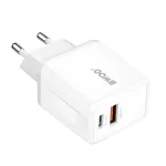 BWOO CDA182 QC 38W fali töltő 1x USB-A + 1x USB-C fehér