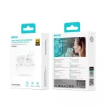 BWOO BW39 TWS Bluetooth fülhallgató futáshoz fehér