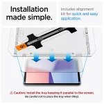 SPIGEN GLAS.TR "EZ FIT" iPad Air 11” 6/7 2024-2025 készülékhez hőkezelt üveg kijelzővédő átlátszó
