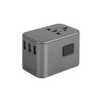 ENERGEA fali töltő 3xUSB + 2xUSB-C PD-PPS-QC 3.0 35.5W 3A2C 4-in-1 adapter US/AU/EU/UK gunmetal szürke