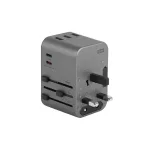 ENERGEA fali töltő 3xUSB + 2xUSB-C PD-PPS-QC 3.0 35.5W 3A2C 4-in-1 adapter US/AU/EU/UK gunmetal szürke