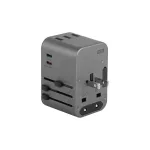 ENERGEA fali töltő 3xUSB + 2xUSB-C PD-PPS-QC 3.0 35.5W 3A2C 4-in-1 adapter US/AU/EU/UK gunmetal szürke