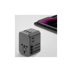 ENERGEA fali töltő 3xUSB + 2xUSB-C PD-PPS-QC 3.0 35.5W 3A2C 4-in-1 adapter US/AU/EU/UK gunmetal szürke