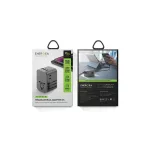 ENERGEA fali töltő 3xUSB + 2xUSB-C PD-PPS-QC 3.0 35.5W 3A2C 4-in-1 adapter US/AU/EU/UK gunmetal szürke