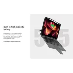 Nillkin Bumper Combo billentyűzetes tok iPad Air 4/5 10.9″ (2020/2022/2024/2025/2026) és iPad Pro 11″ (2020/2021/2022) készülékekhez, fekete