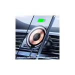 USAMS mágneses vezeték nélküli tartó US-CD164 15W 2-in-1 légbeömlőhöz átlátszó CD164DZ02