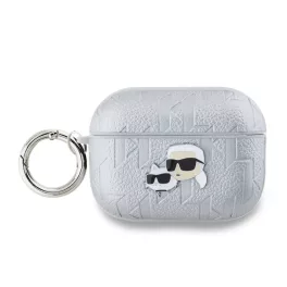   Karl Lagerfeld PU Embossed Karl and Choupette Heads tok AirPods Pro 2 készülékhez ezüst