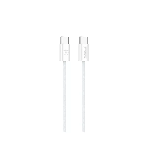 T-PHOX CC15 SERIES USB-C/USB-C kábel 60W 3A fehér
