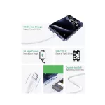 T-PHOX CC15 SERIES USB-C/USB-C kábel 60W 3A fehér