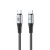 Forever Braix kábel USB-C – USB-C 1,0 m 60W fekete