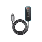BWOO CC107 PD autós töltő 1x USB-C és USB-A port 30W fekete