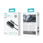 BWOO CC107 PD autós töltő 1x USB-C és USB-A port 30W fekete