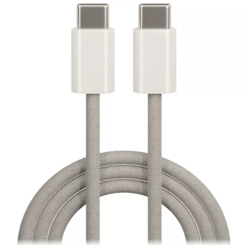 Maxlife MXUC-06 USB-C–USB-C nylon kábel 1,0 m 20W szürke