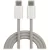 Maxlife MXUC-06 USB-C–USB-C nylon kábel 1,0 m 20W szürke