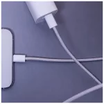 Maxlife MXUC-06 USB-C–USB-C nylon kábel 1,0 m 20W szürke