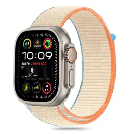   TECH-PROTECT NYLON Apple Watch 8/9/10/11/SE/ULTRA készülékhez (44/45/46/49 MM) krém