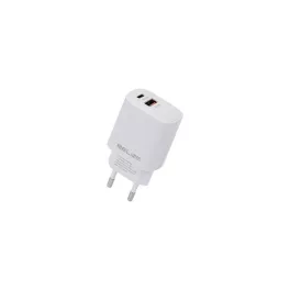   Beline töltő 1x USB-C + 1x USB 30W (csak a fej) PD 3.0 + QC 3.0 BLN2CW30 GaN fehér