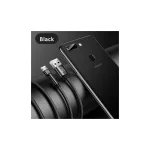 USAMS U60 2A mikroUSB fonott forgatható kábel 1m SJ478USB01 (US-SJ478) fekete
