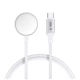   TECH-PROTECT MC02 ULTRABOOST mágneses töltő TYPE-C kábel 100CM Apple Watch készülékhez fehér