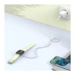 TECH-PROTECT MC02 ULTRABOOST mágneses töltő TYPE-C kábel 100CM Apple Watch készülékhez fehér